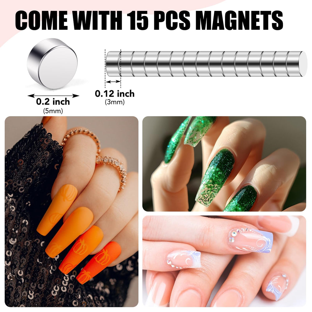 BEST CHOICE MAGNETS versatile tool suitable for false, acrylic, gel, and natural nails.