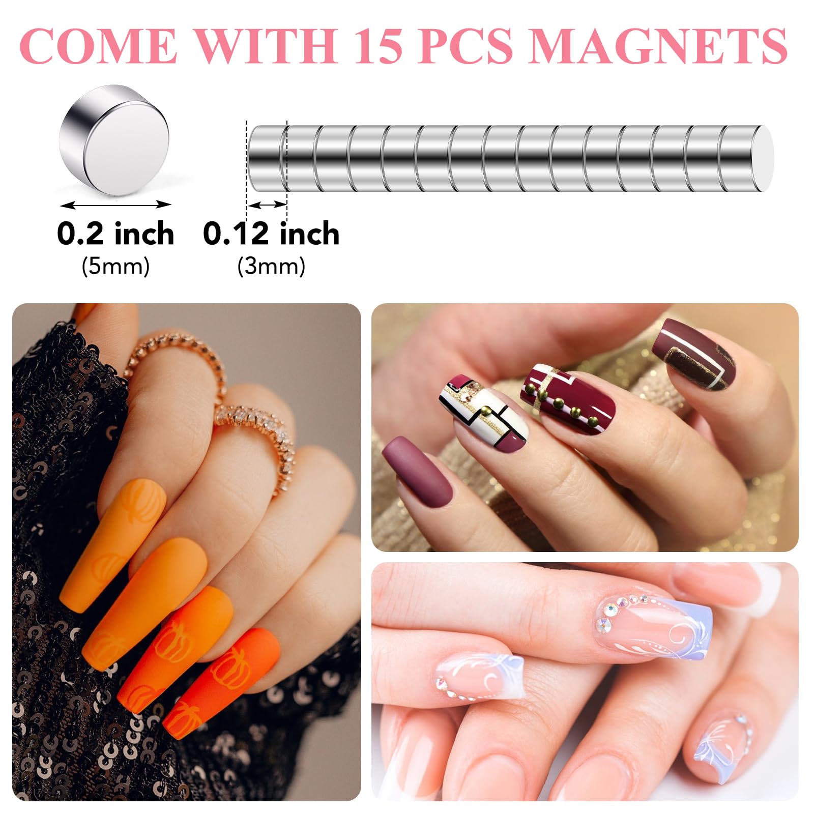 BEST CHOICE MAGNETS ideal for home salon nail art and quick touch-ups.