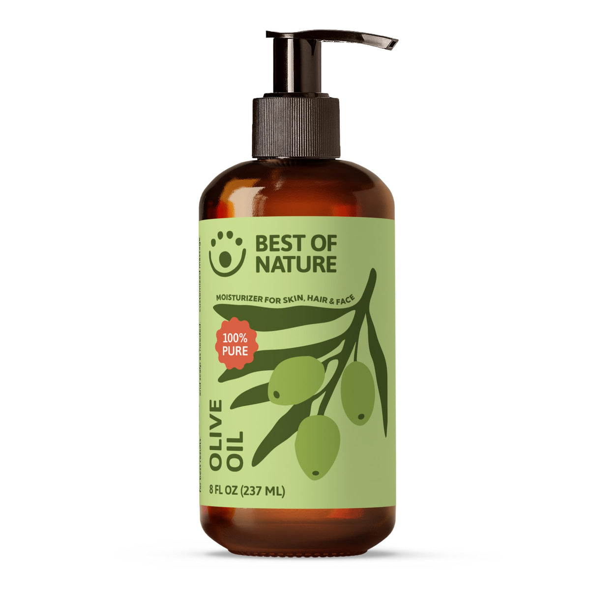 Best of Nature Aceite de Oliva Puro botella para masaje suave y nutritivo