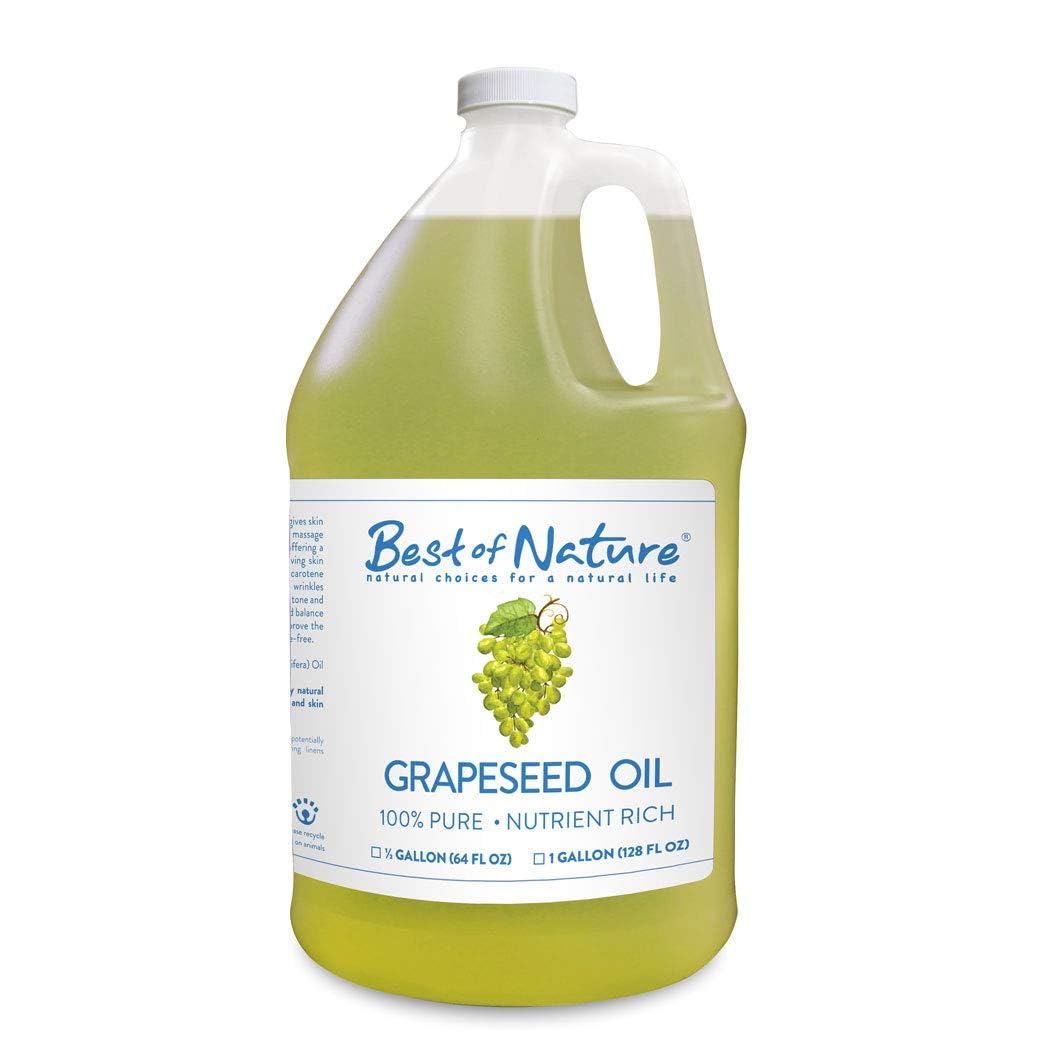 Best of Nature grapeseed oil bottle for lightweight skin hydration