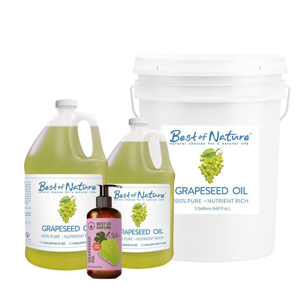 Half-gallon Best of Nature grapeseed oil container