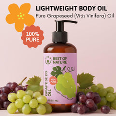 Best of Nature grapeseed oil pour for easy oil blends