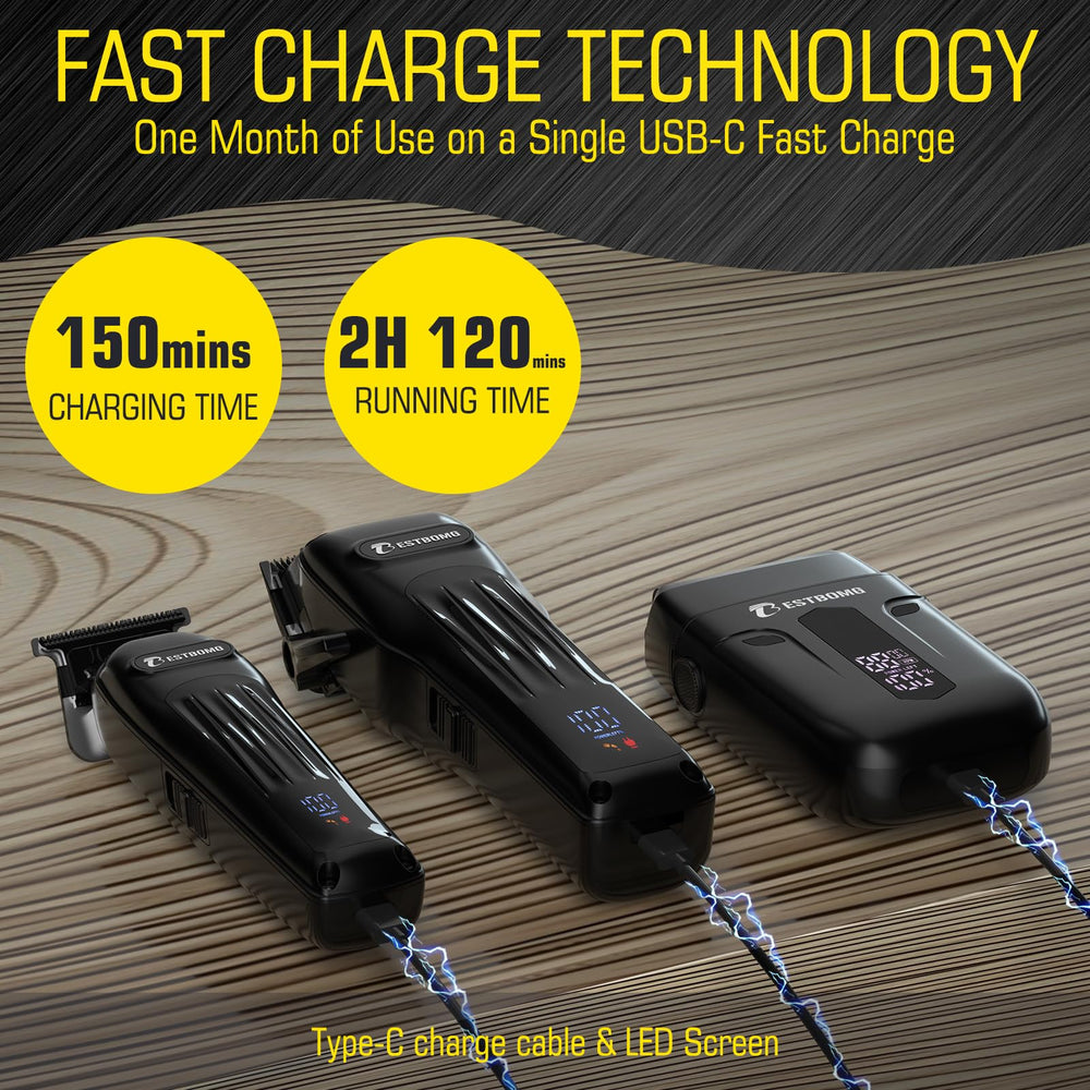 BESTBOMG BS-808A cordless shaver in use for quick cleanups.