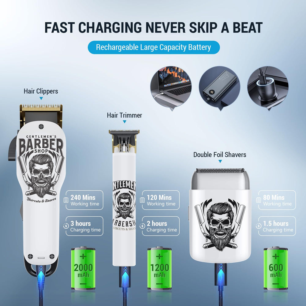 BESTBOMG includes 11 attachments plus blade covers and cleaning brush