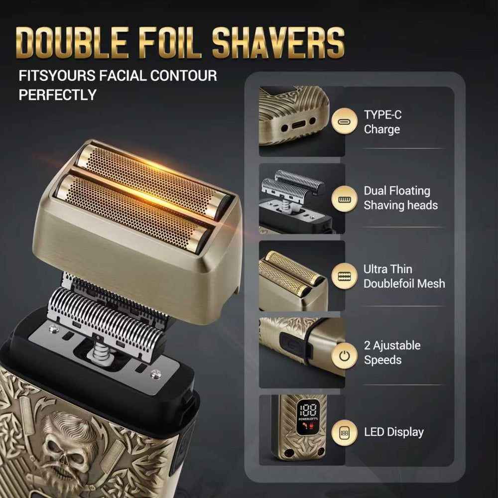 BESTBOMG hair clippers T-blade detail for clean edges