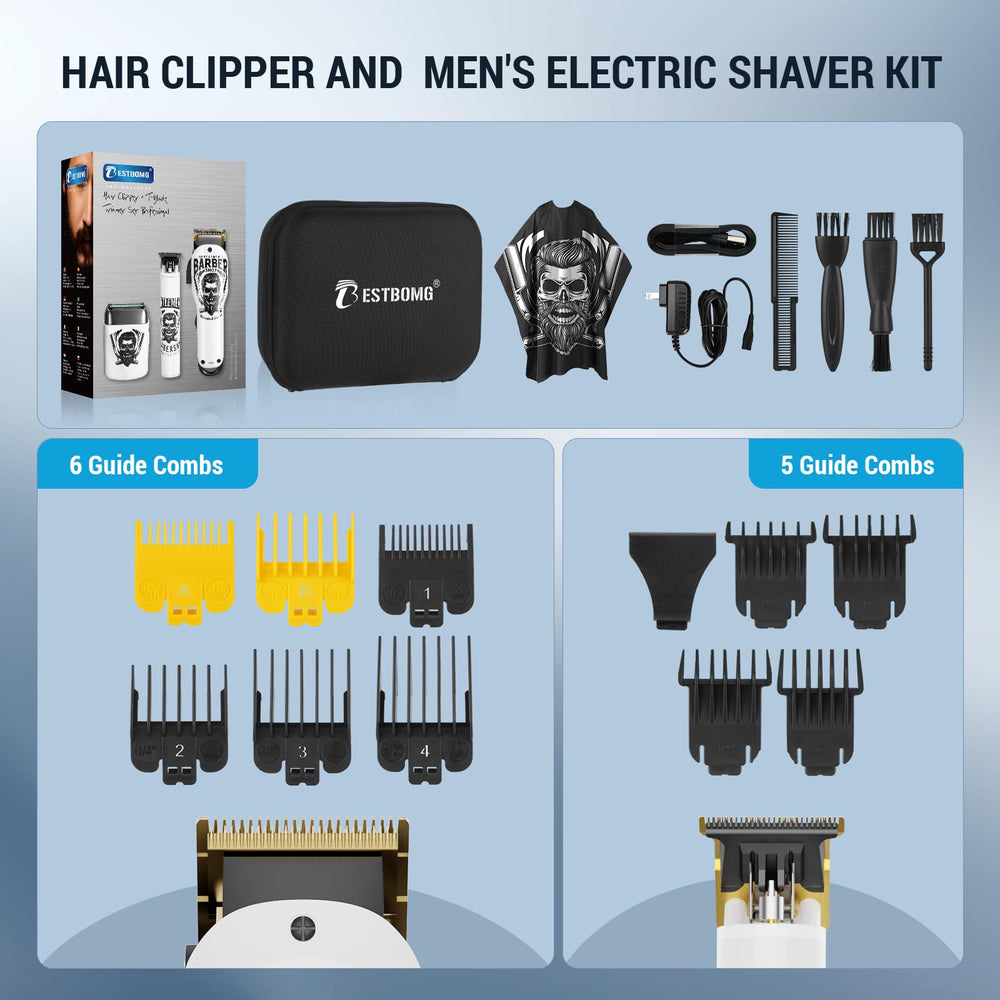 BESTBOMG large barber cape and durable storage case for organized grooming
