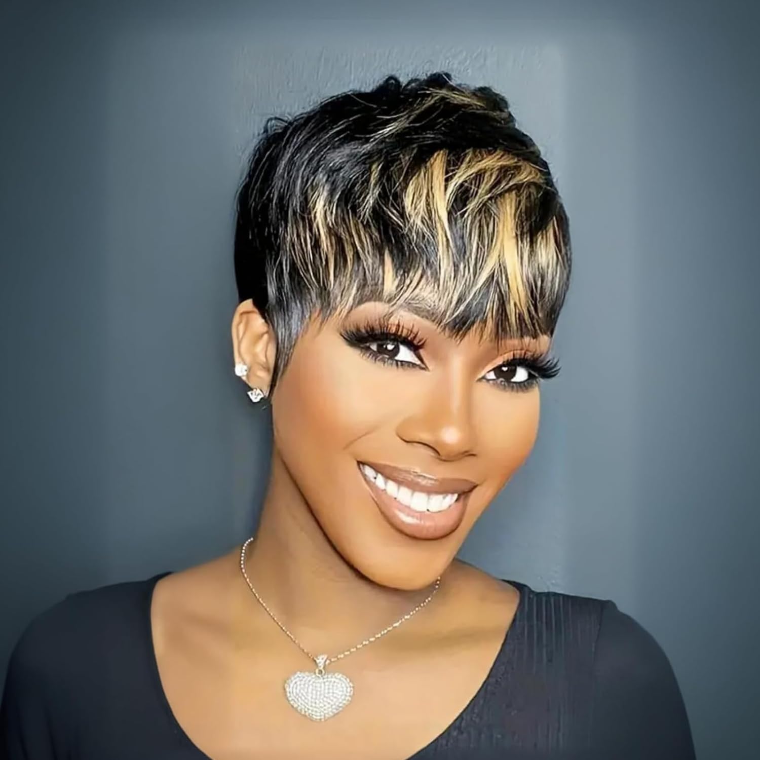 Besteffie human hair wig glueless cap design for comfortable styling.