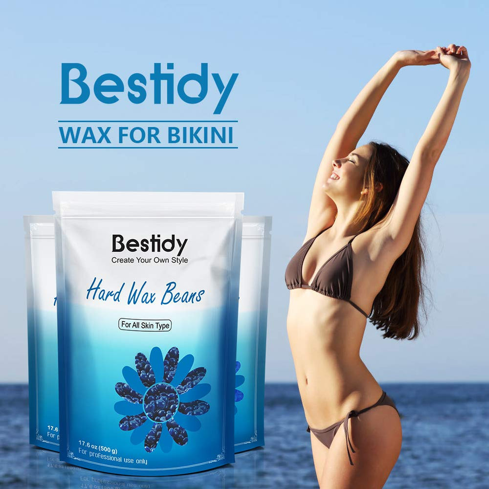 Bestidy hard wax beads for bikini area easy at home waxing.