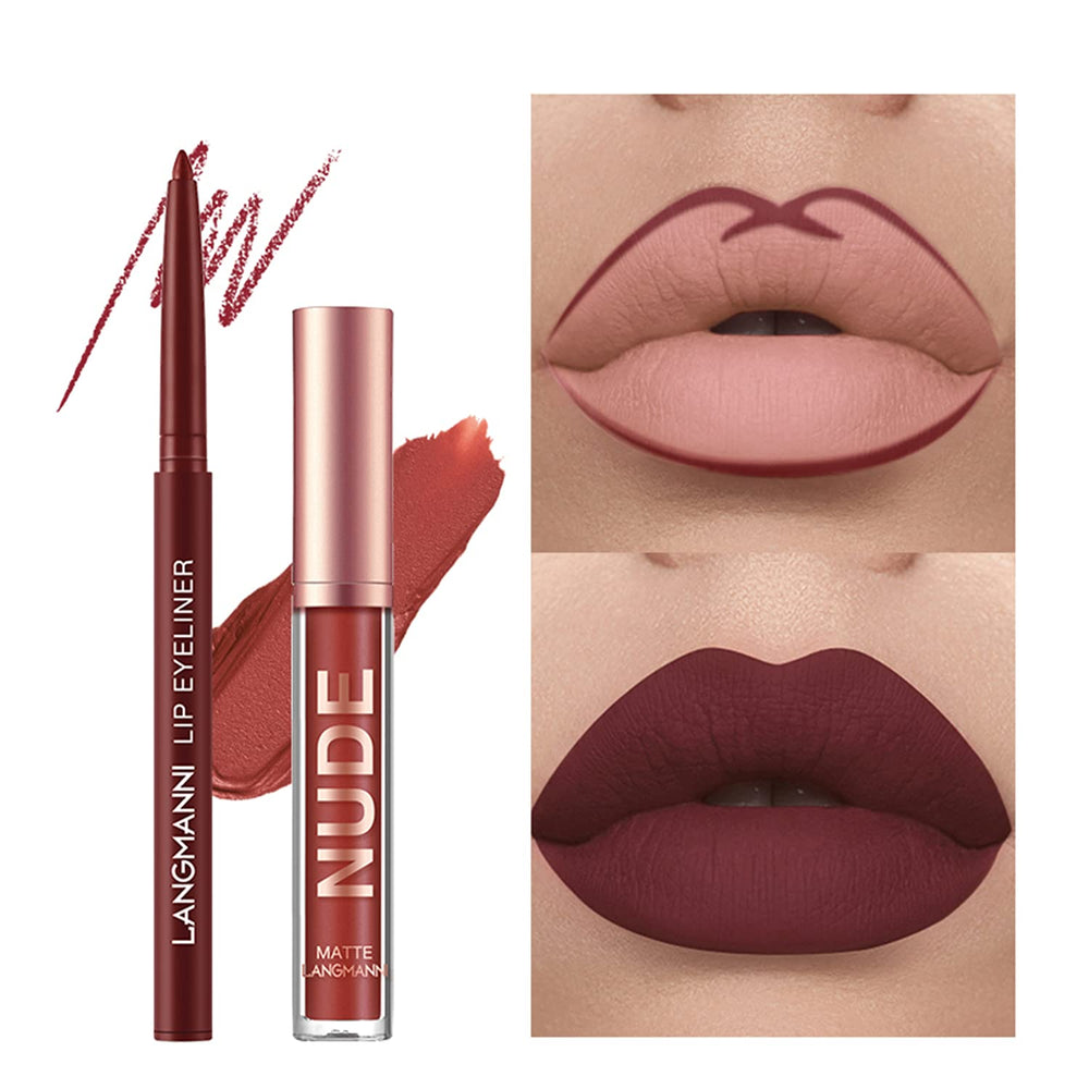 BestLand acabado satinados en labial líquido mate para un toque de brillo suave.