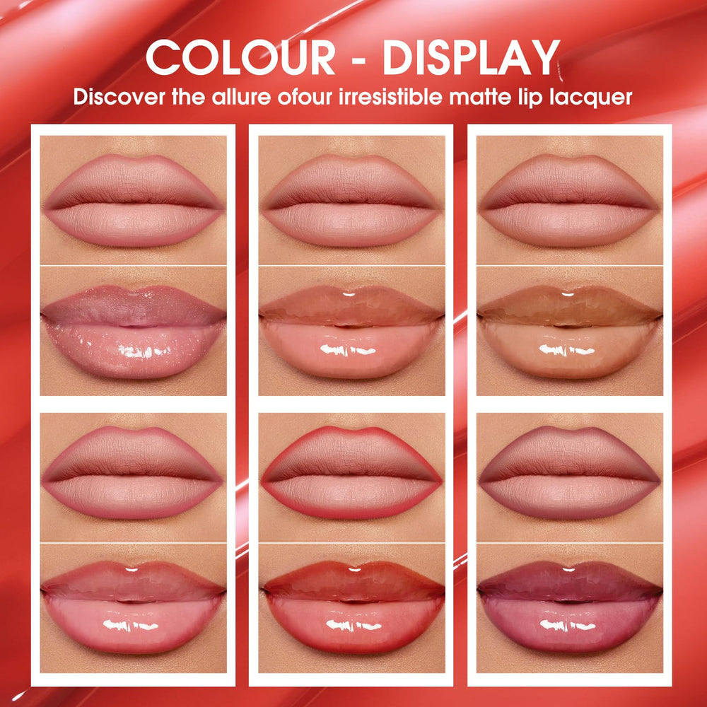 BestLand brillo labial hidratante con efecto vidrio no pegajoso