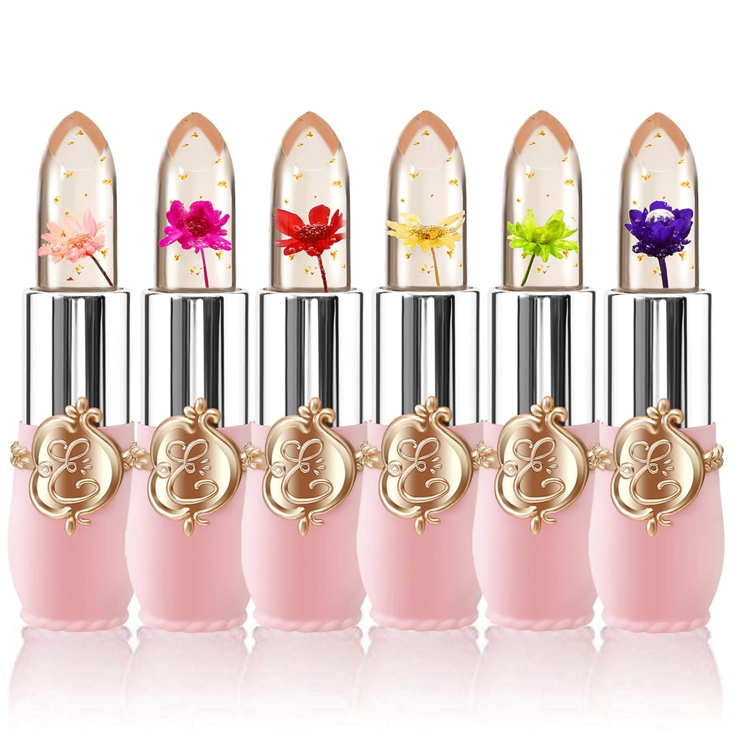 BestLand Flower Jelly Lipstick Set packaging and compact case for on-the-go touch-ups