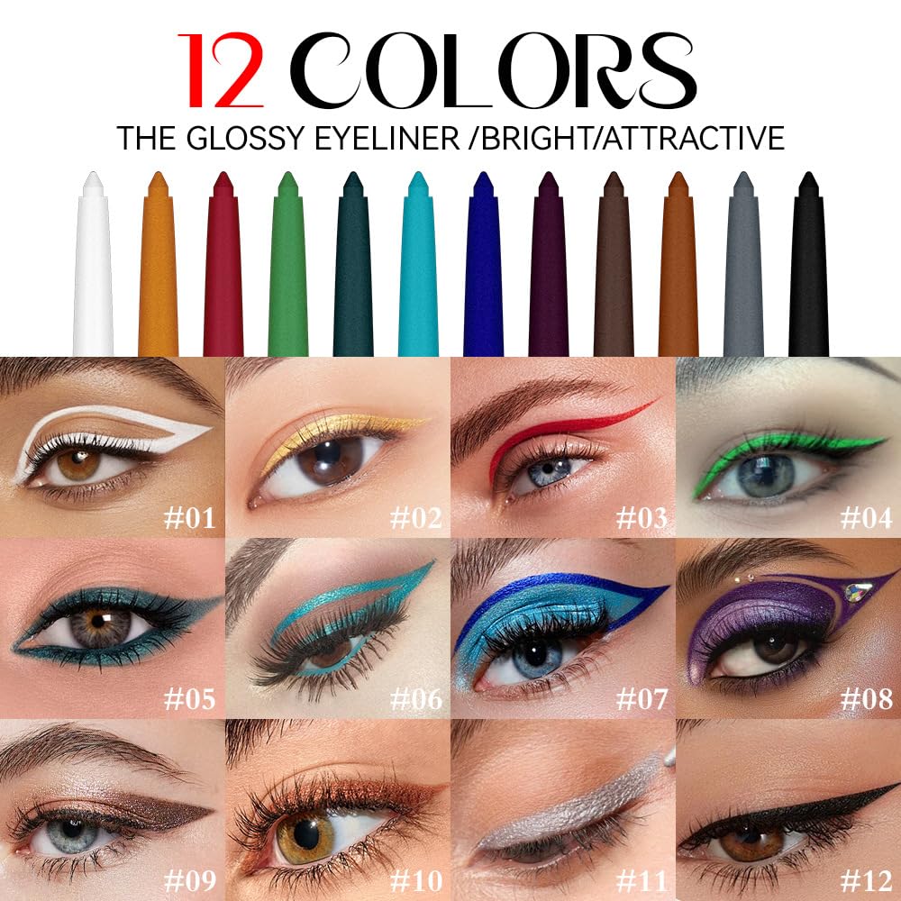 BestLand glitter eyeliner close-up highlights metallic finish and sparkle