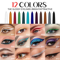 BestLand glitter eyeliner close-up highlights metallic finish and sparkle