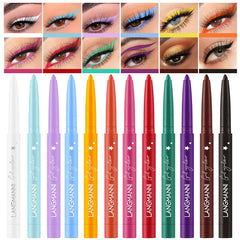 BestLand set de delineadores gel mate 12 colores para looks duraderos