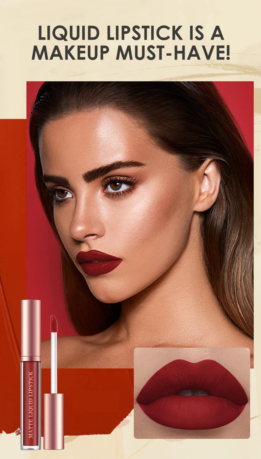 BestLand lipstick swatches show rich nude tones and velvety texture