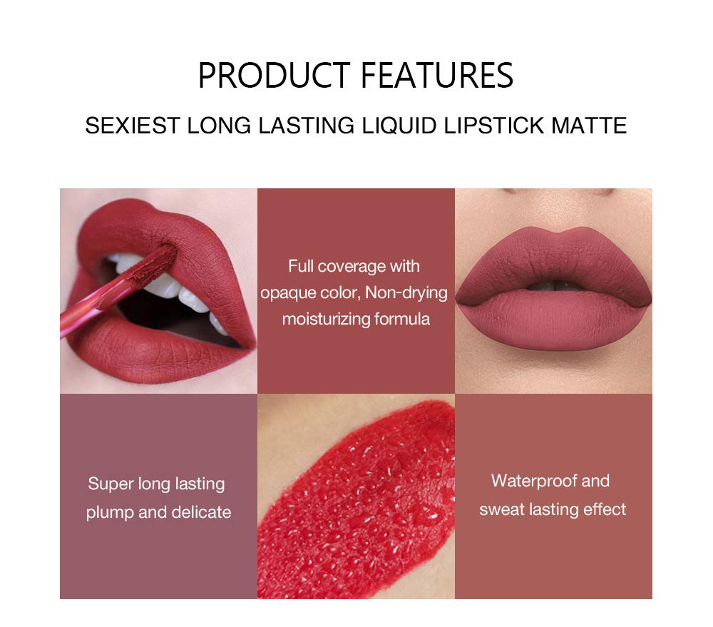 BestLand matte lipsticks application close-up with smooth, comfortable feel