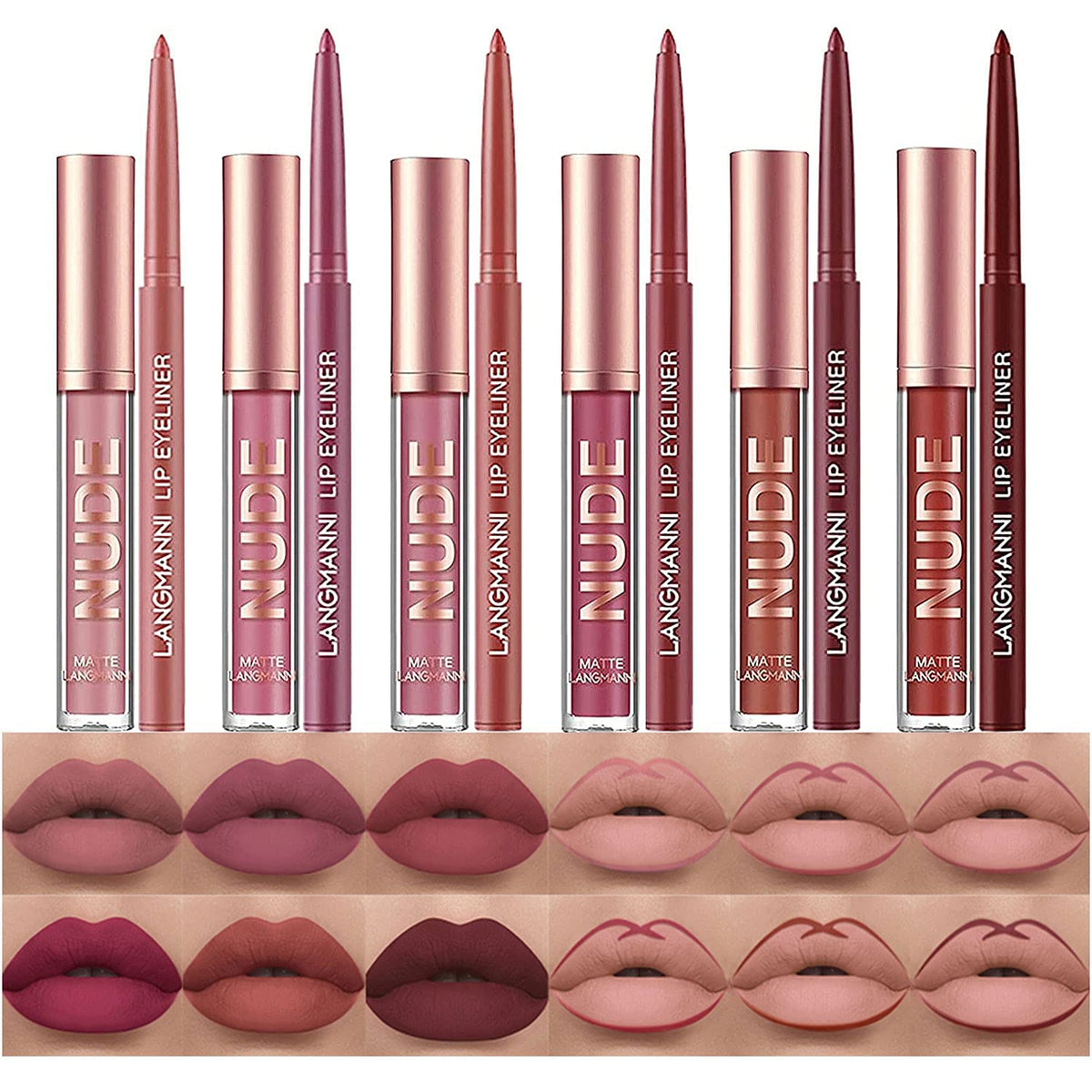 BestLand paquete regalo labial líquido mate, listo para regalo y sorprender.