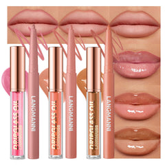 BestLand set labial aceites brillo: acabado sedoso e hidratación duradera.