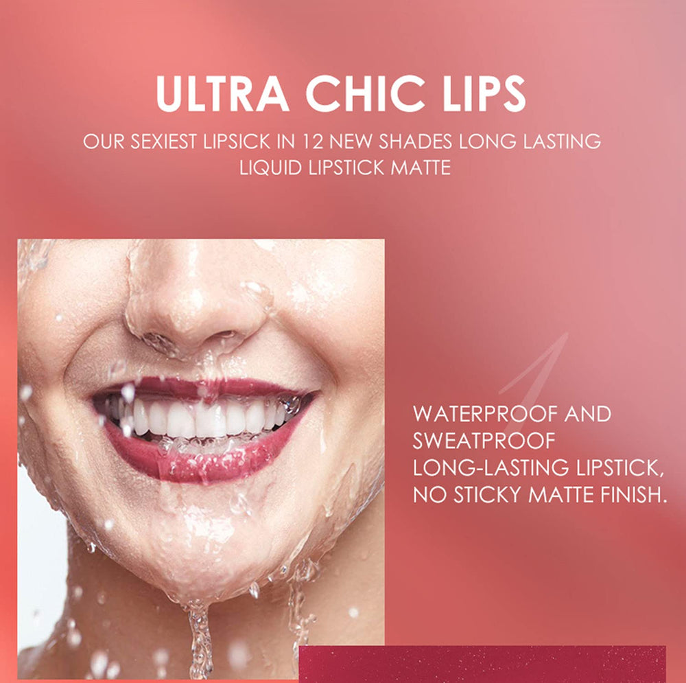 BestLand textura ligera de labial líquido mate para uso diario cómodo.