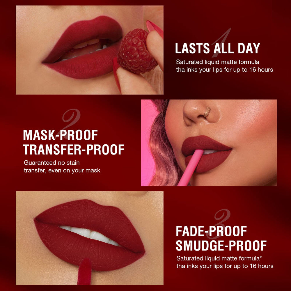 BestLand velvet-matte finish close-up on lips