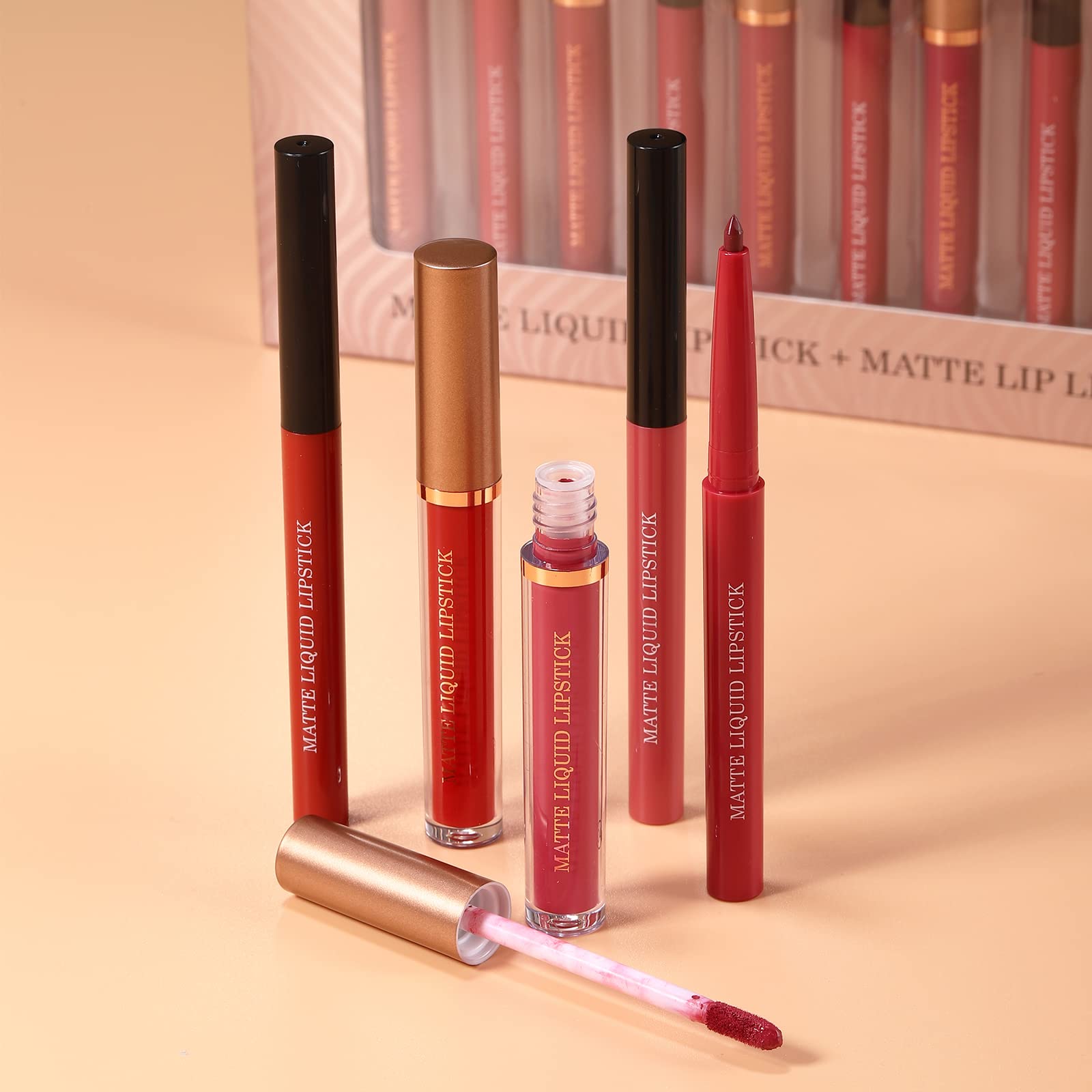 BestLand velvet matte finish on lips with subtle sheen