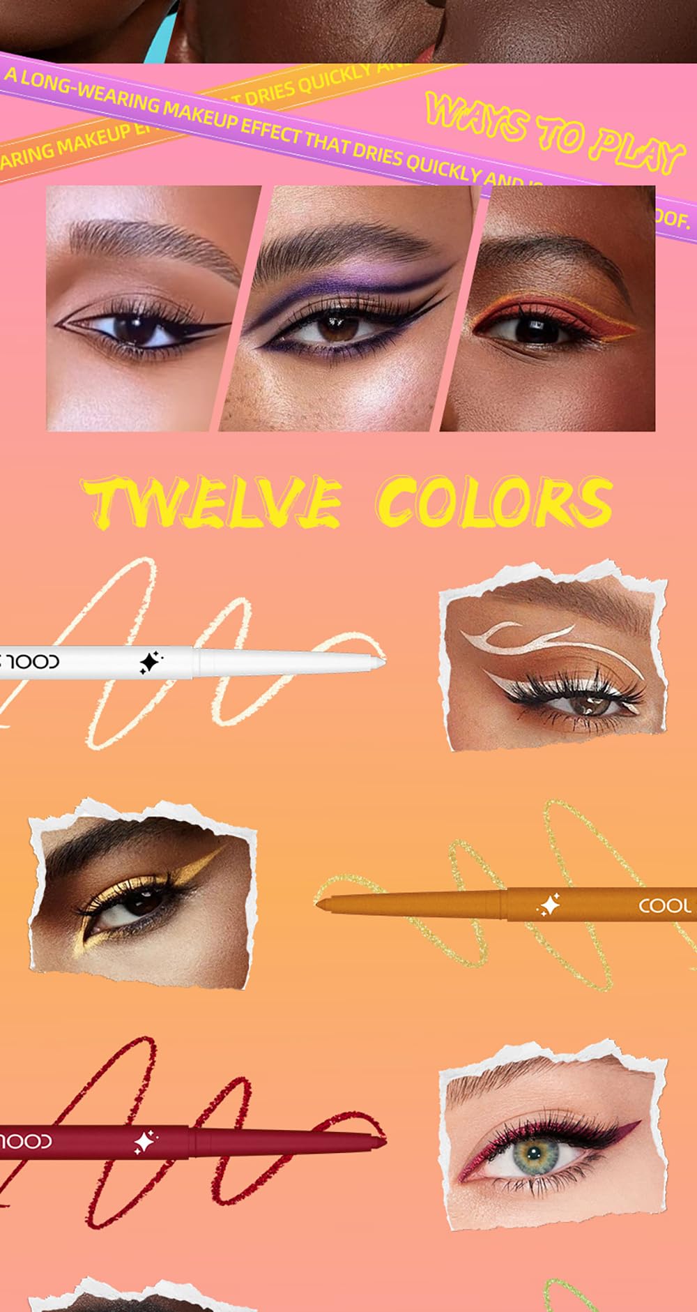 BestLand versatile set fits natural to dramatic eye makeup