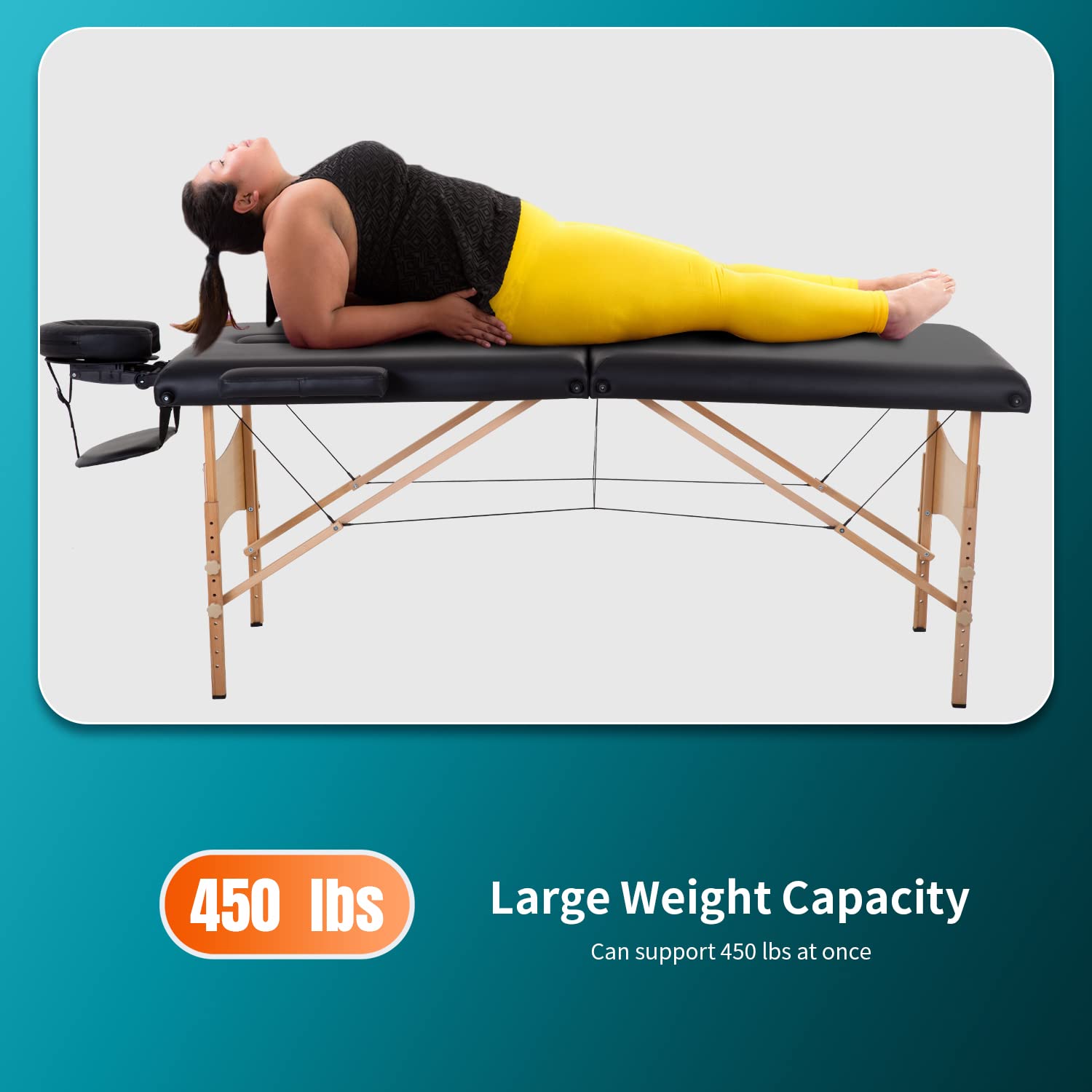 BestMassage 2-inch cushion padding delivers comfortable support during massages.