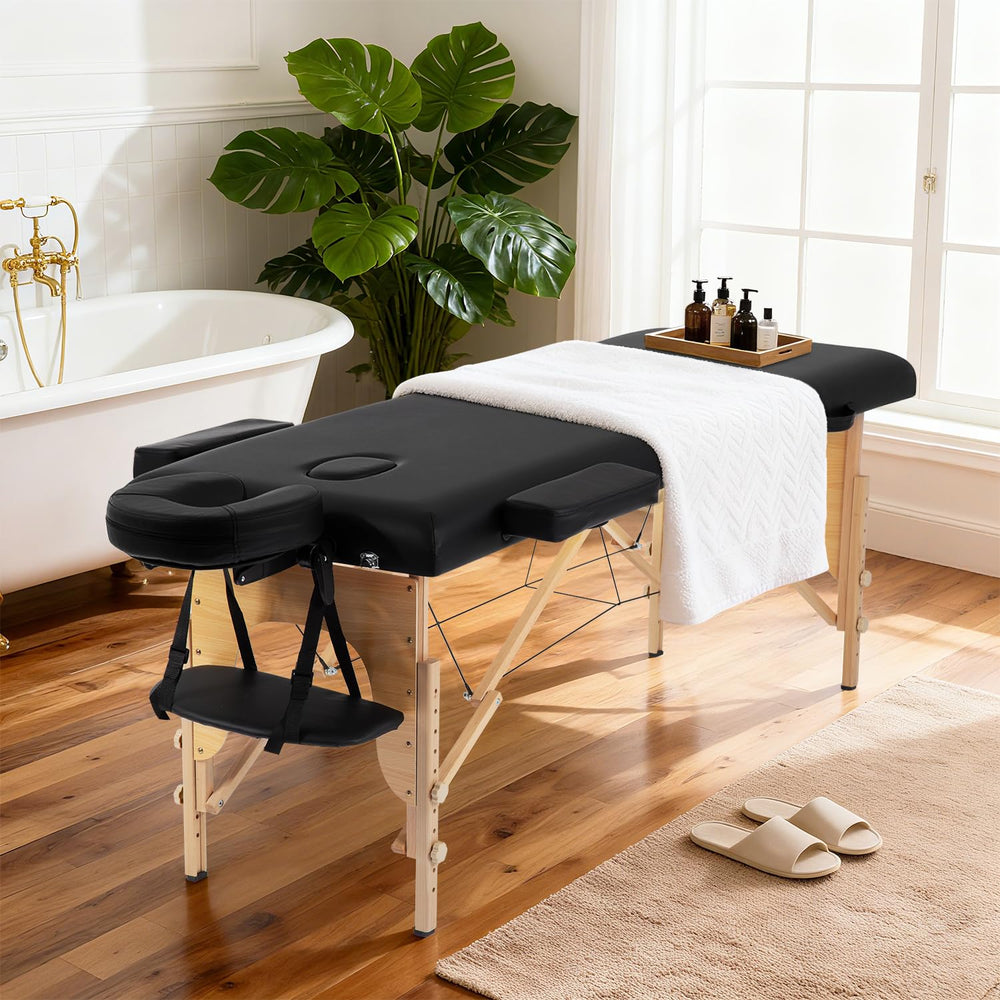 BestMassage Easy setup massage bed with tool-free unfolding.