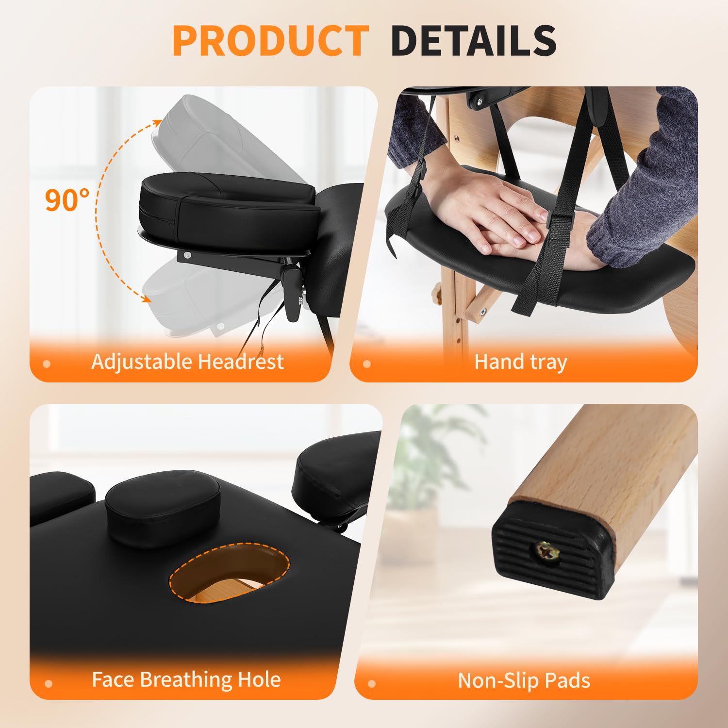BestMassage Lightweight table fits in carrying case for travel.