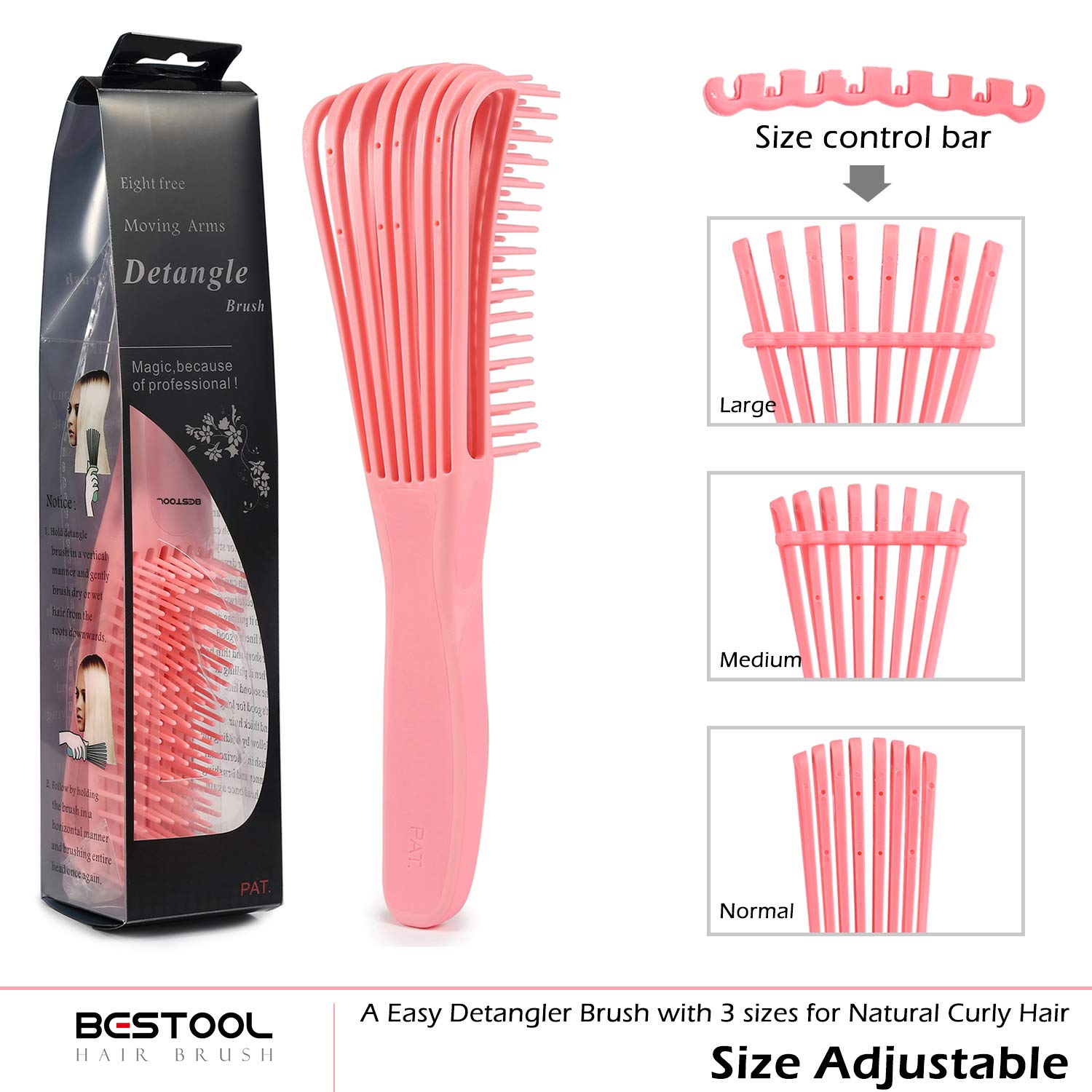 Bestool con ocho brazos flexibles para desenredado rápido sin daño