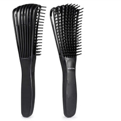 BESTOOL 8-arm design close-up showing flexible bristles for smooth detangling.