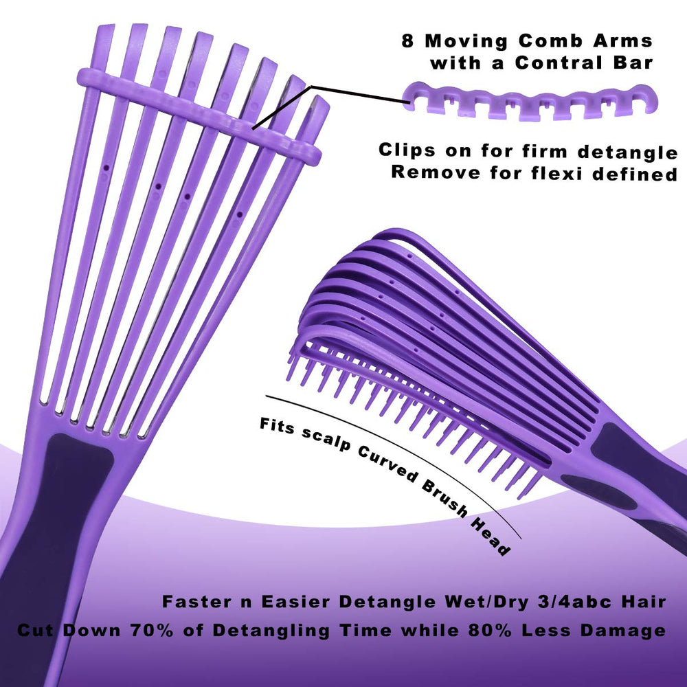 BESTOOL detangling brush for dry detangle quick styling with less breakage.