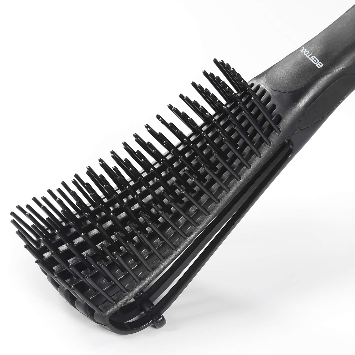 BESTOOL ergonomic handle highlights comfortable, sturdy grip during detangling.