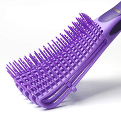 BESTOOL detangling brush ergonomic handle provides secure grip during brushing.