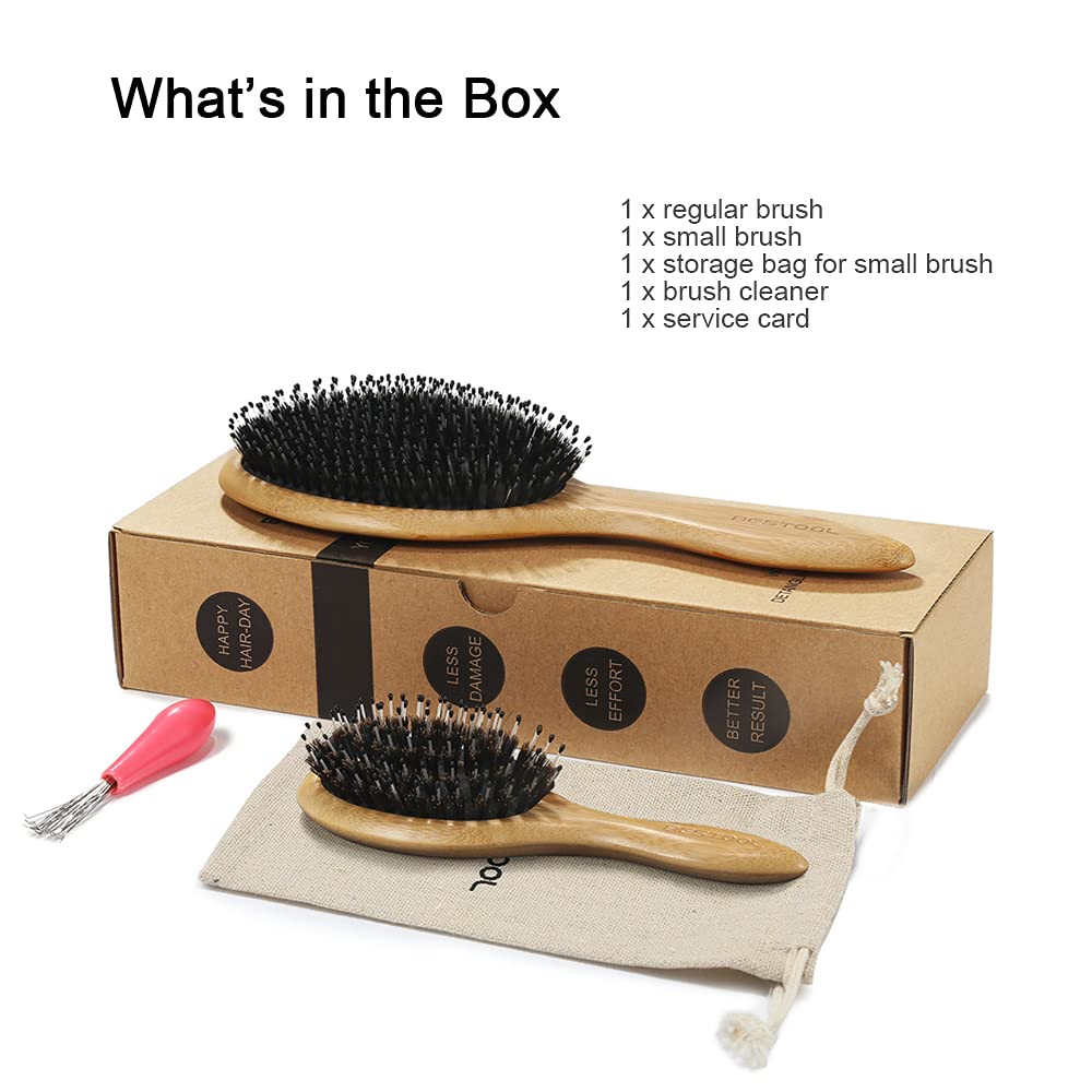BESTOOL Hair Brush Smoothing Shine enhances texture with a gentle brush.