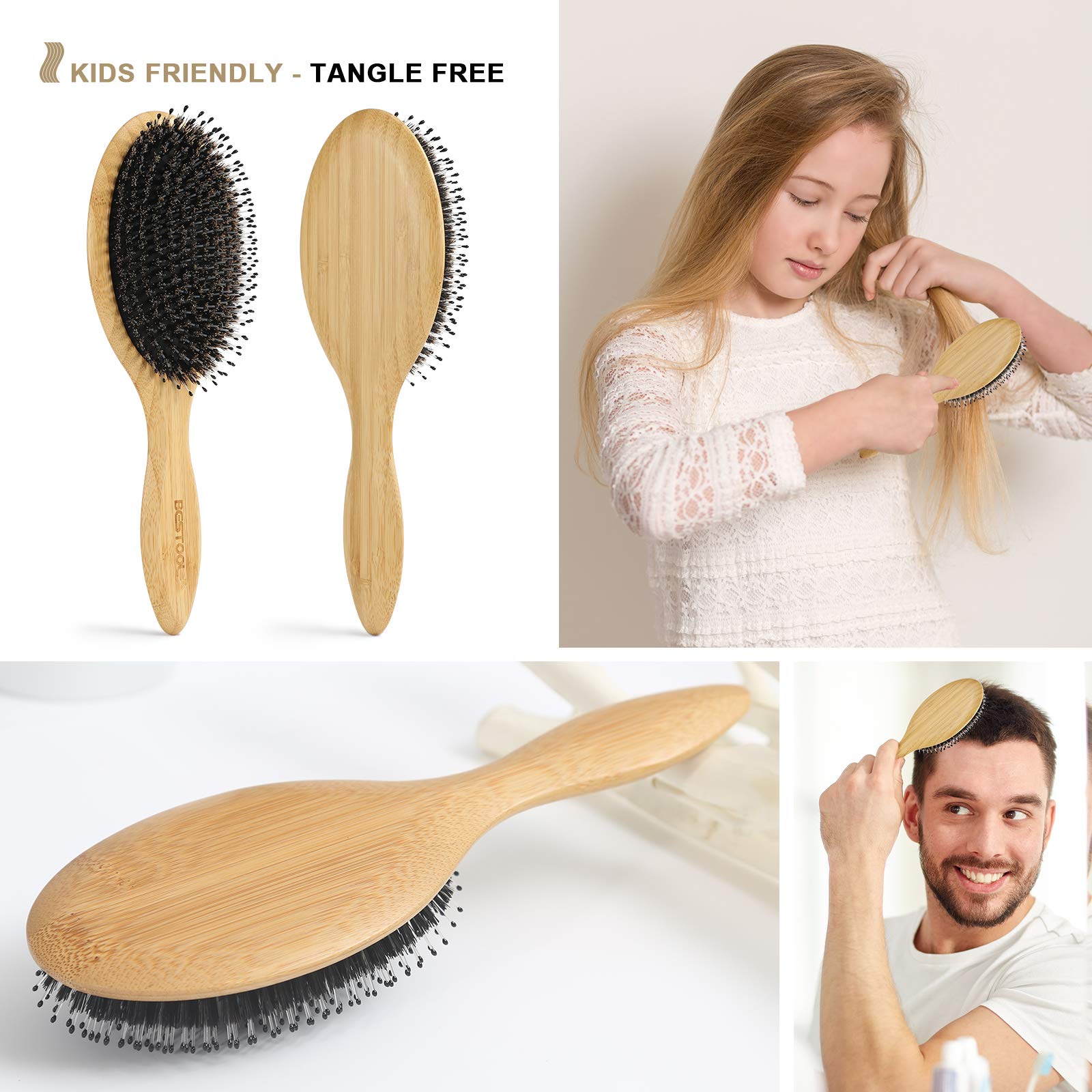 BESTOOL safe for extensions, weaves, and wigs without snagging.