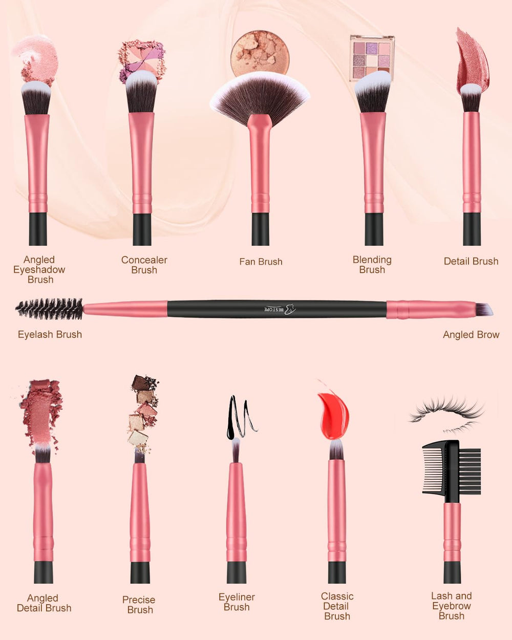 BESTOPE PRO kabuki brush large face brush for even coverage