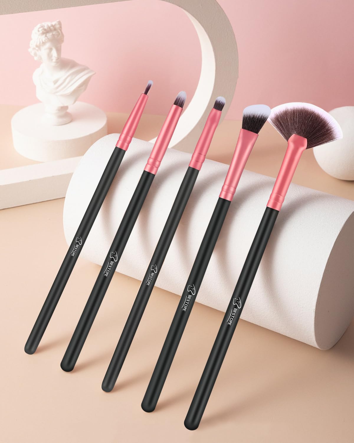 BESTOPE PRO nonslip handle ergonomic design for comfortable makeup