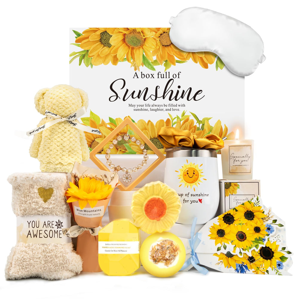 Betem cesta regalo para mujer con girasolas, ideal para alegrar el día