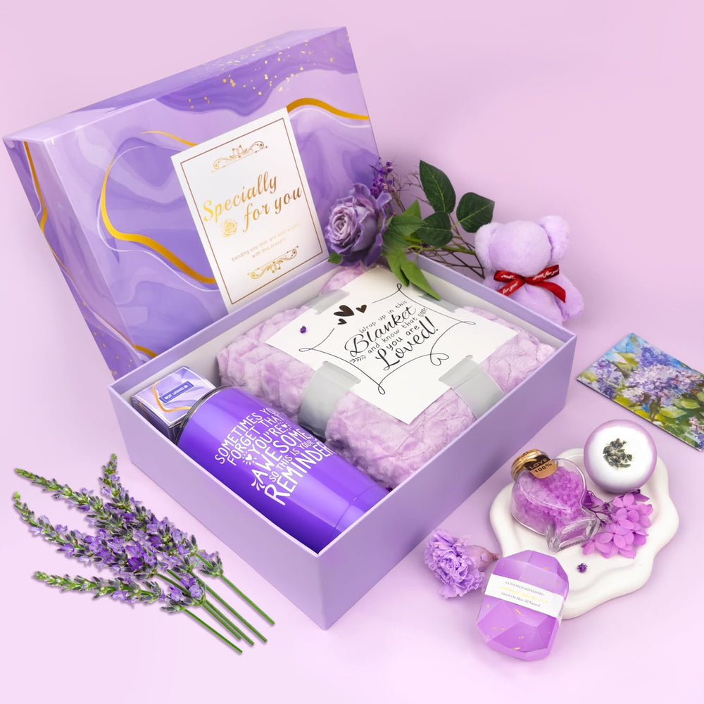 Betem Lavender Spa Hamper coral velvet bear towel adds soft warmth after bath