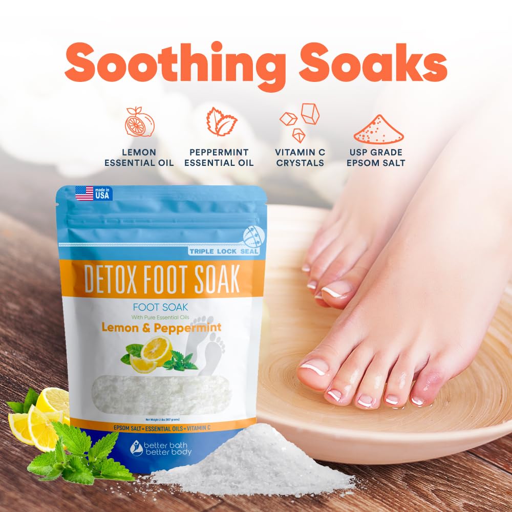 Better Bath Better Body detox foot soak kit shown for at-home spa routines
