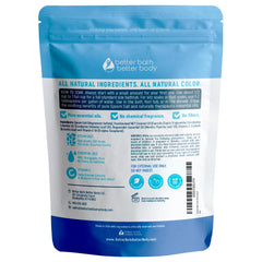 Better Bath Better Body Muscle Soak sal en tina, experiencia de inmersión reconfortante.