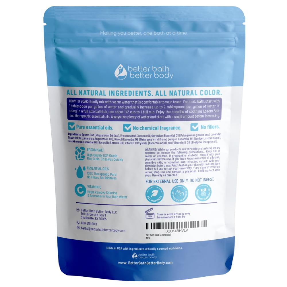 Better Bath Better Body 2-pound Sitz Bath packaging highlights value