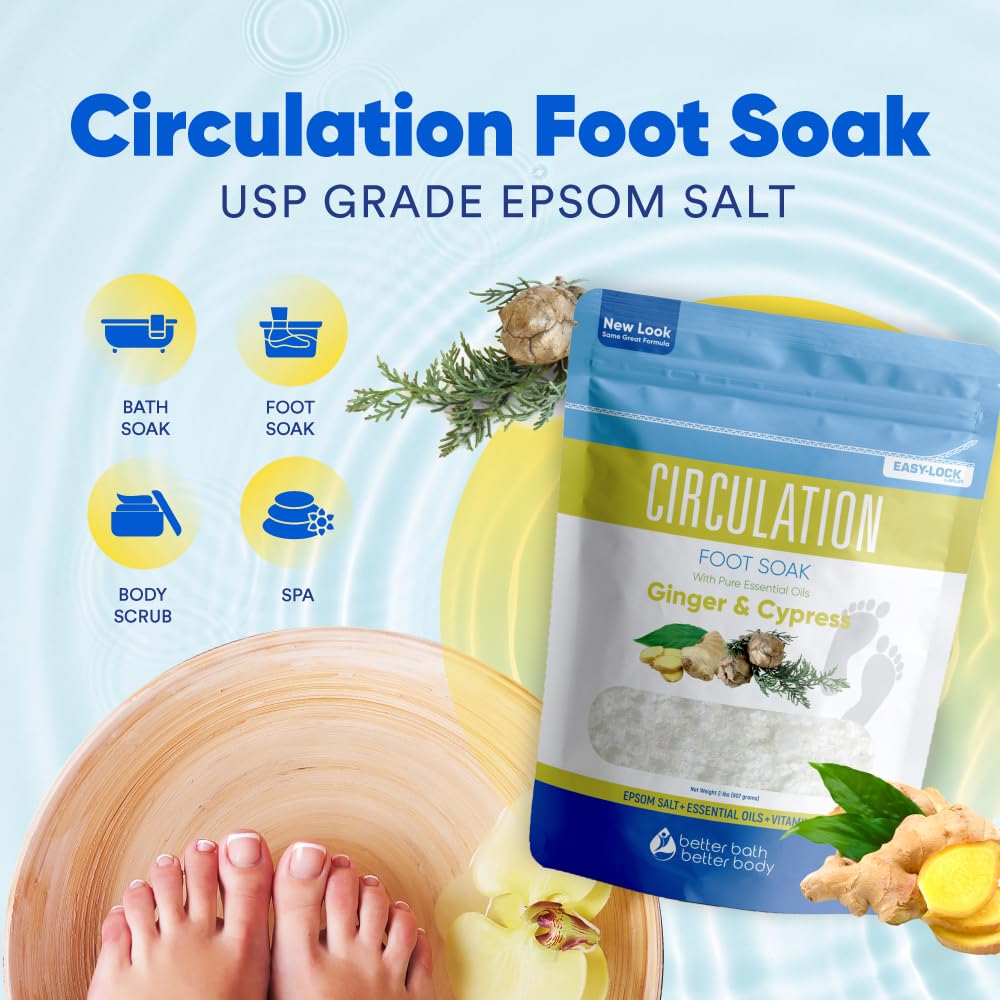 Better Bath Better Body USP-grade Epsom Salt provides a soothing soak