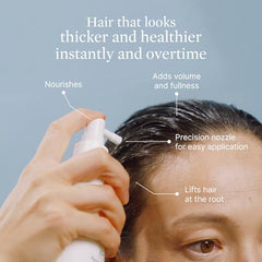 Better Not Younger ceramide biotin niacinamide formula nourishes scalp for healthier-looking strands.
