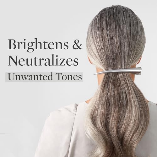 Better Not Younger Silver Lining color-neutralization neutralizes brassiness in gray and white hair.