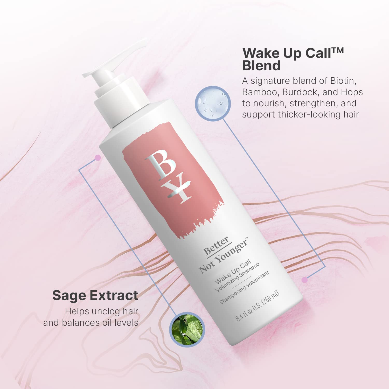 Better Not Younger Wake Up Call creamy lather indicating gentle cleansing