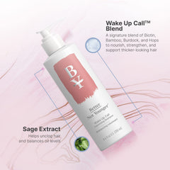 Better Not Younger Wake Up Call creamy lather indicating gentle cleansing