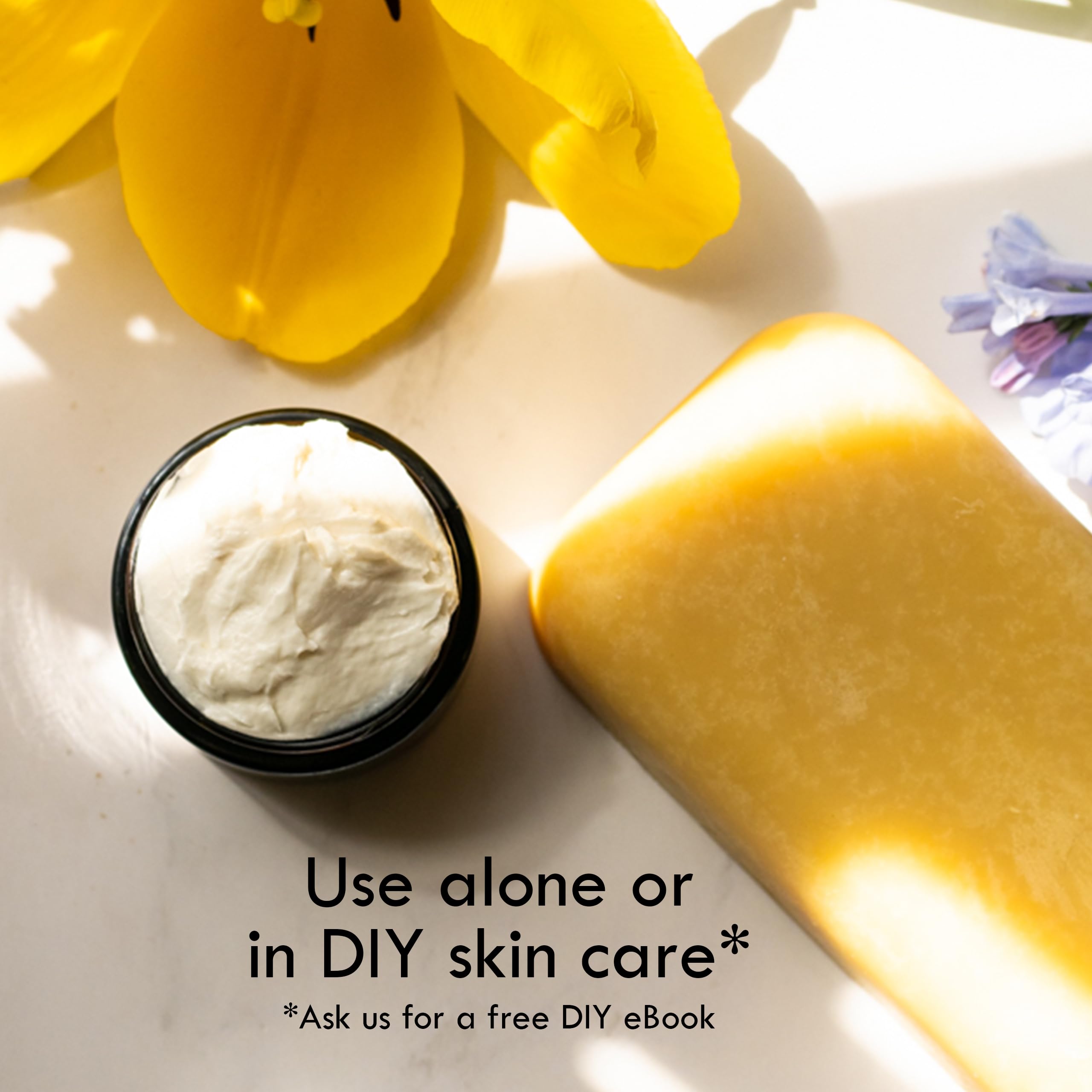 Applied to dry skin for softer, more supple texture.