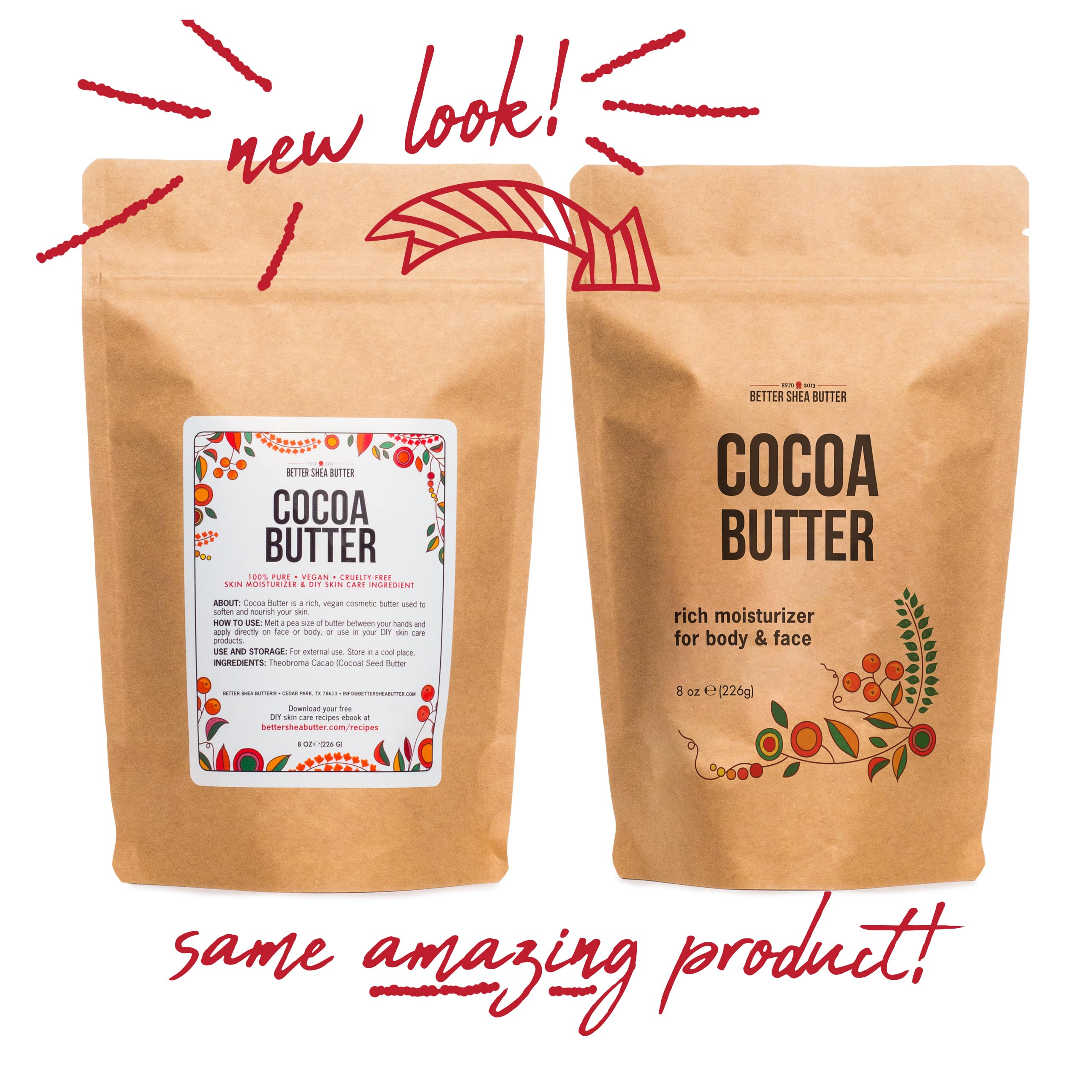 Lip balm base for DIY projects with Better Shea Butter Cocoa Butter.